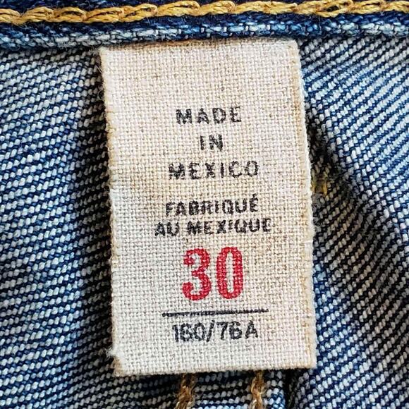 RRL Ralph Lauren Double RL Vintage Distressed Straight Leg Jeans USA 30X31 - Picture 11 of 16